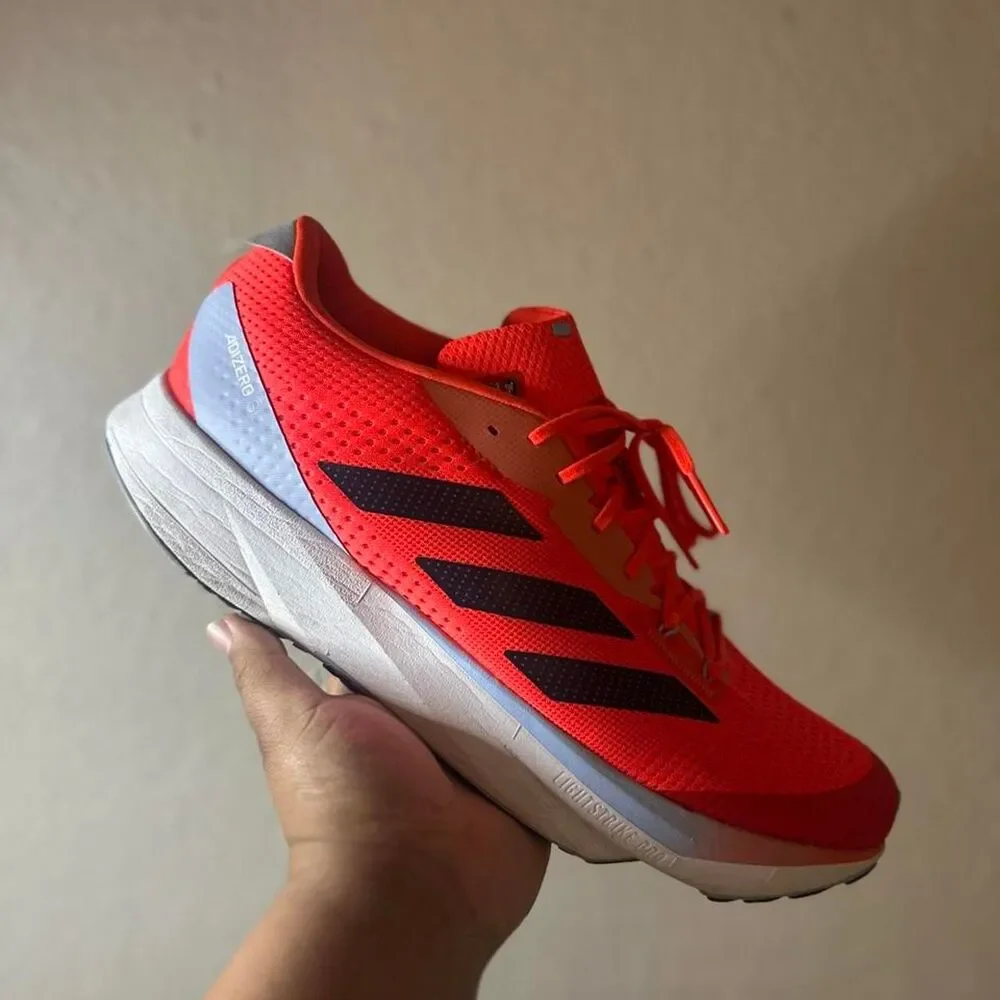 Adidas Men's Orange and Red Trainers